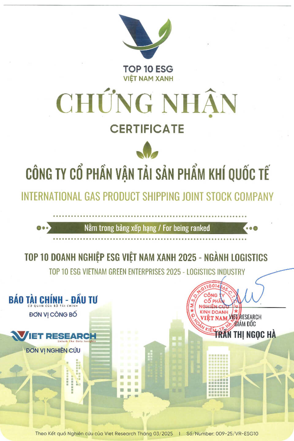 Giấy chứng nhận 2